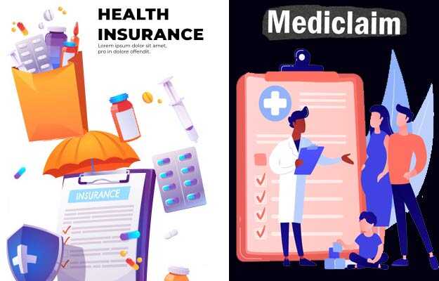 Difference between health insurance and mediclaim