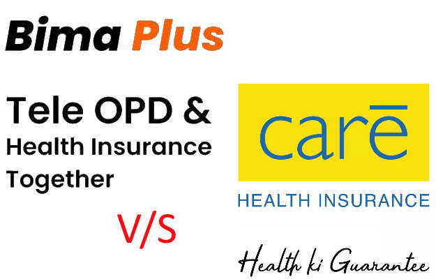 केयर इन्शुरन्स बनाम myUpchar बीमा प्लस - Care Insurance vs myUpchar Bima Plus in Hindi