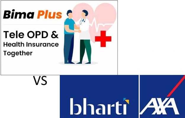 भारती एक्सा vs myUpchar बीमा प्लस - Bharti axa vs myUpchar Bima Plus in Hindi