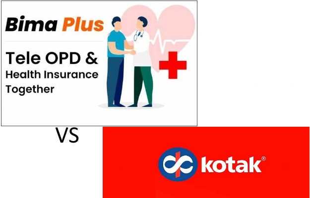 कोटक हेल्थ इन्शुरन्स बनाम myUpchar बीमा प्लस - Kotak Insurance vs myUpchar bima plus in Hindi