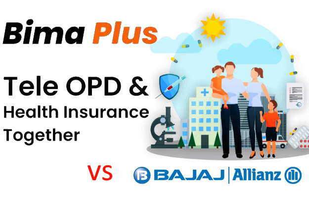 बजाज आलियांज जनरल इन्शुरन्स बनाम myUpchar बीमा प्लस - BajajAllianz General Insurance vs myUpchar Bima Plus in Hindi