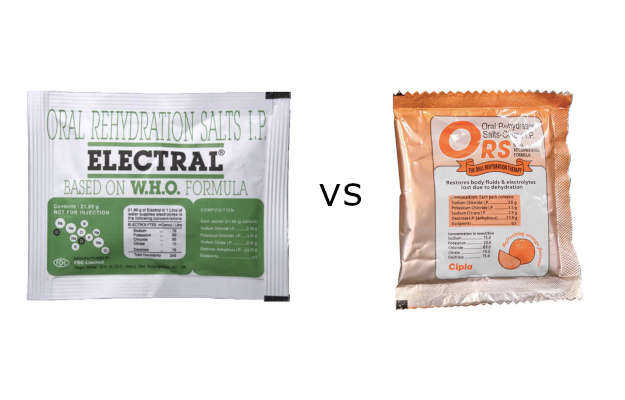 ओआरएस और इलेक्ट्रॉल पाउडर के बीच का अंतर - Difference between ORS and Electral Powder in Hindi