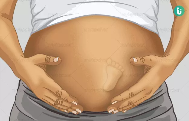 गर्भ में बच्चे का लात (किक) मारना या हिलना - Baby kicks and movement during pregnancy in hindi