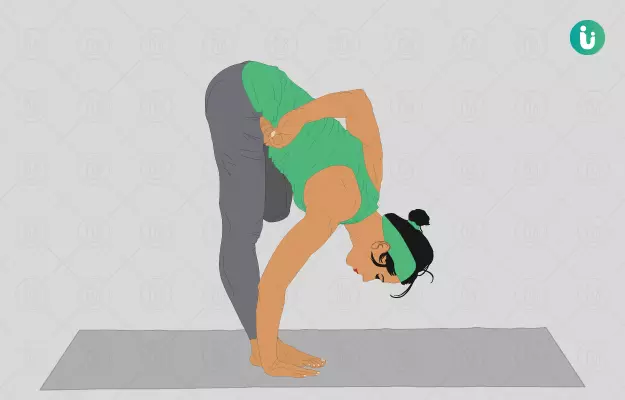 Ardha baddha padmottanasana (Half Bound Lotus pose) benefits and steps