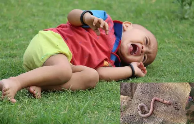 बच्चों के पेट में कीड़े - Worms in kids in Hindi