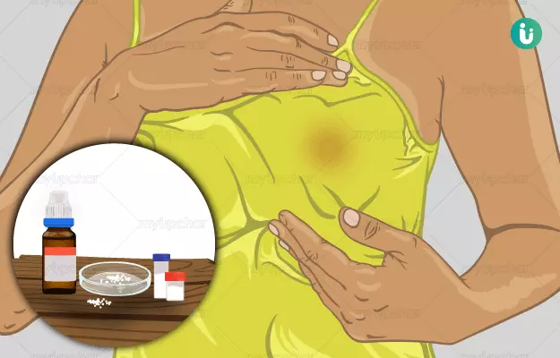 Homeopathic medicine, treatment and remedies for Breast pain